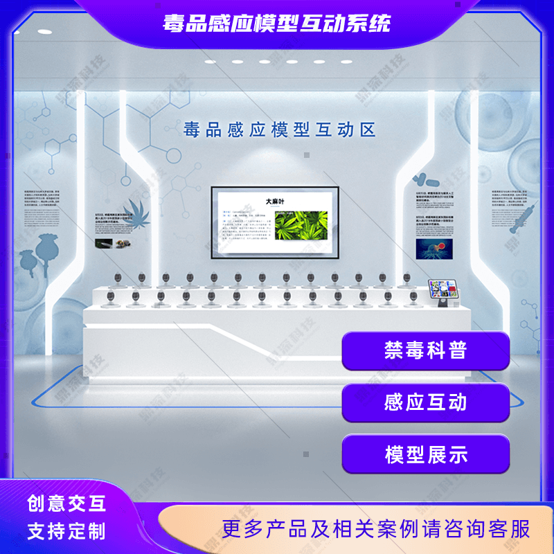 禁毒模型感应交互系统