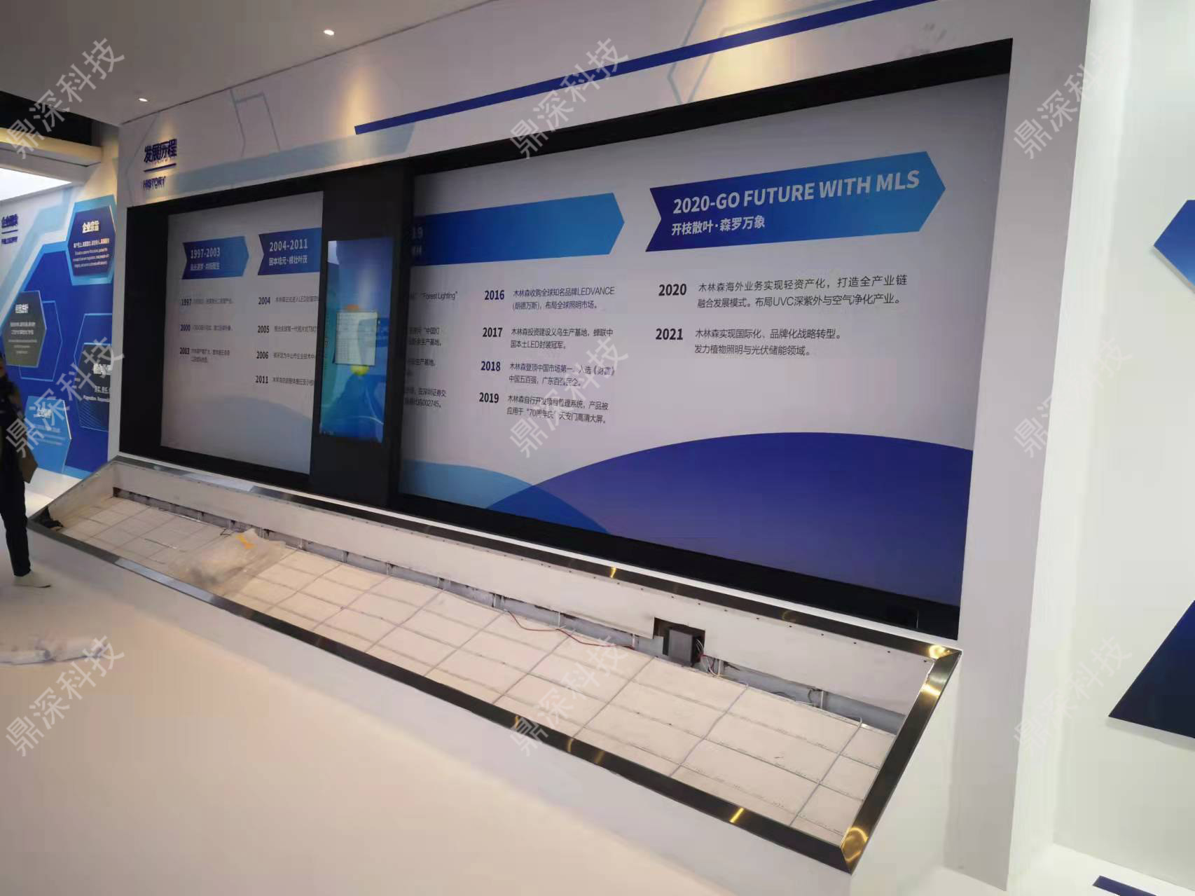 展厅滑轨互动体验屏系统