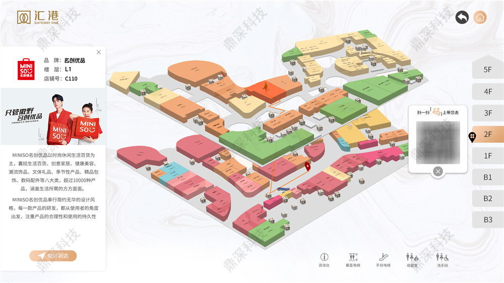 商场电子导航系统