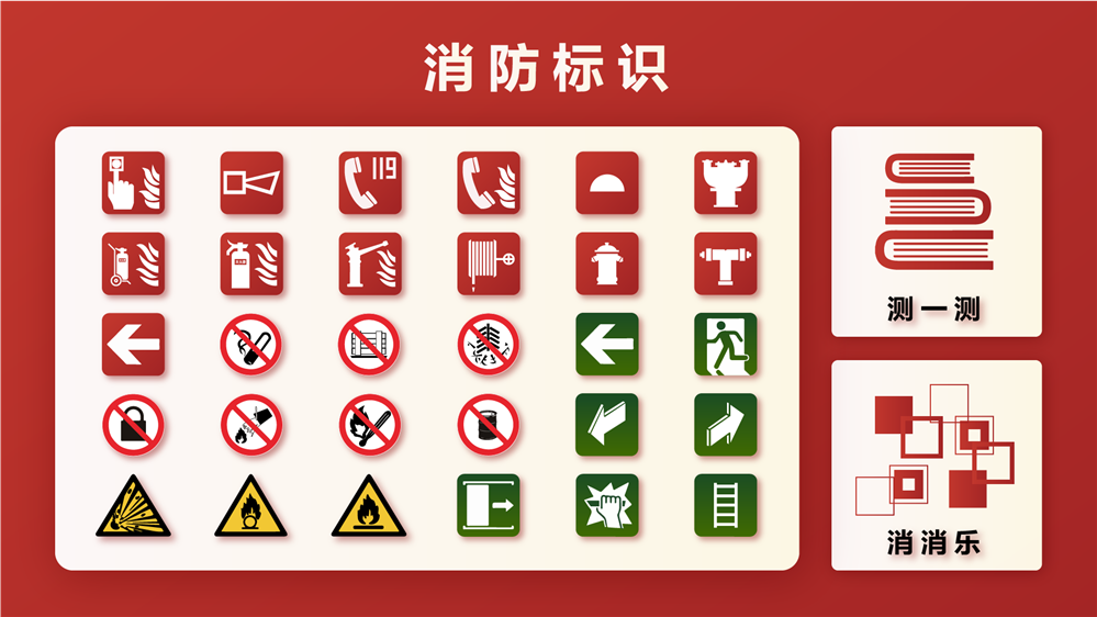 消防标识学习系统 消防标识识别 消防标识科普系