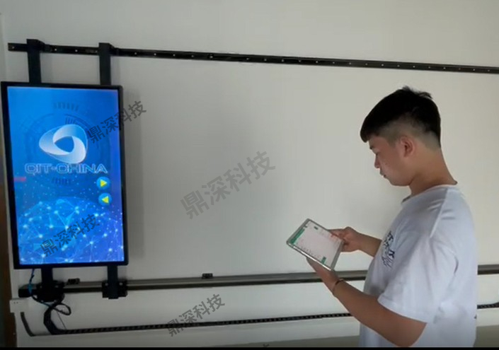 国产互动滑轨屏 展厅滑轨屏互动 移动滑轨屏
