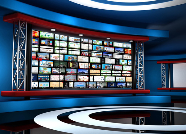 数字大屏互动墙 数字大屏展示墙 大屏数字互动墙