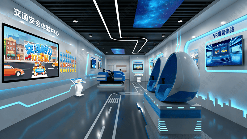 交通陋习科普互动软件-交通安全科普馆方案