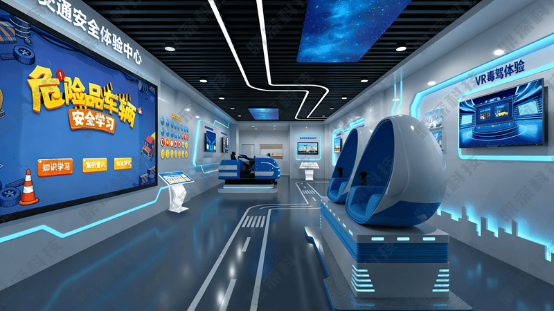 危险品车辆安全科普软件-交通安全科普馆方案