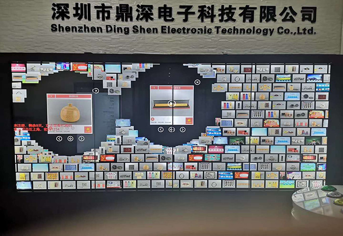 大屏数字互动墙展示系统-大屏展示照片墙系统