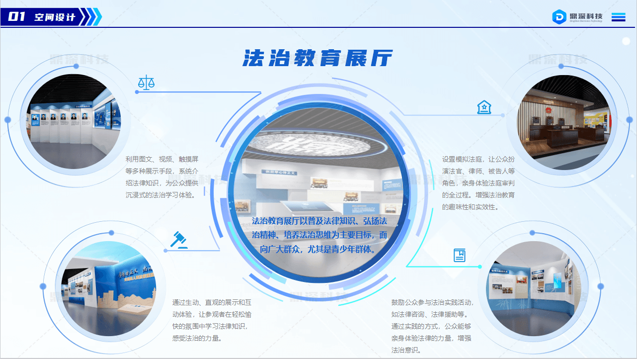 中小学互动法治教育馆|法治展厅互动设备|法治科